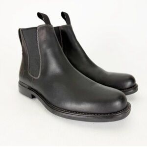 Timberland Boots Torrance Chelsea Black 77032 Leather Chukka Mens 13M Steel Toe